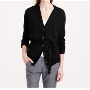 Jcrew merino wool belted cardigan sweater NWT